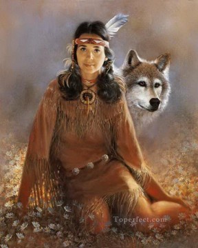 Lobo Painting - doncella india 1